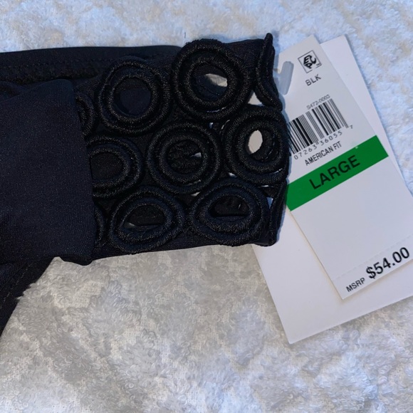 Becca Women’s Bikini Bottom, Size-Large, Color-Black, - Picture 4 of 5